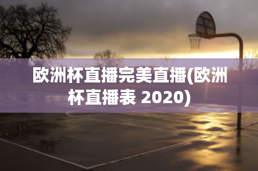 歐洲杯直播完美直播(歐洲杯直播表 2020)