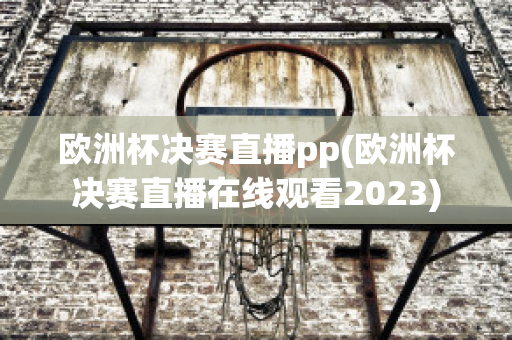 歐洲杯決賽直播pp(歐洲杯決賽直播在線觀看2023)