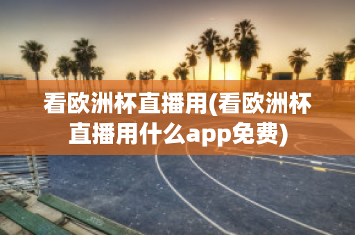 看歐洲杯直播用(看歐洲杯直播用什么app免費(fèi))