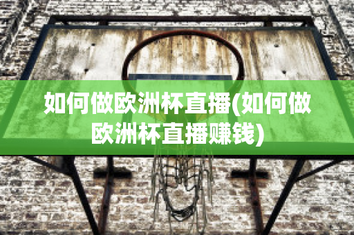 如何做歐洲杯直播(如何做歐洲杯直播賺錢(qián))