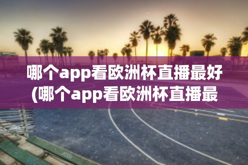 哪個app看歐洲杯直播最好(哪個app看歐洲杯直播最好用)