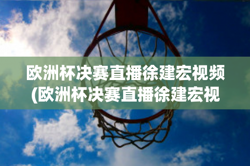 歐洲杯決賽直播徐建宏視頻(歐洲杯決賽直播徐建宏視頻在線觀看)