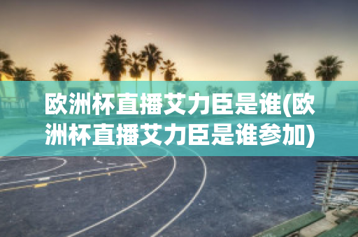 歐洲杯直播艾力臣是誰(歐洲杯直播艾力臣是誰參加)