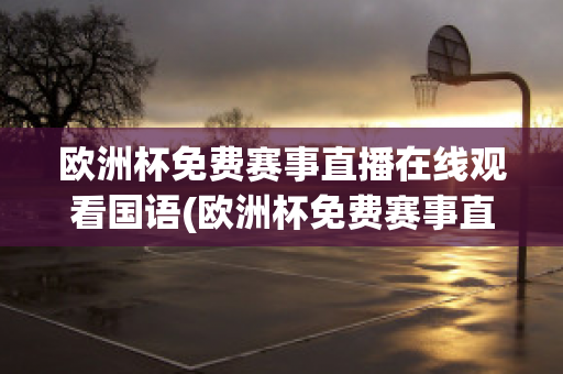 歐洲杯免費(fèi)賽事直播在線觀看國語(歐洲杯免費(fèi)賽事直播在線觀看國語視頻)