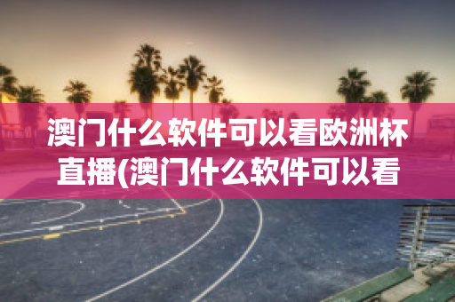 澳門什么軟件可以看歐洲杯直播(澳門什么軟件可以看歐洲杯直播回放)