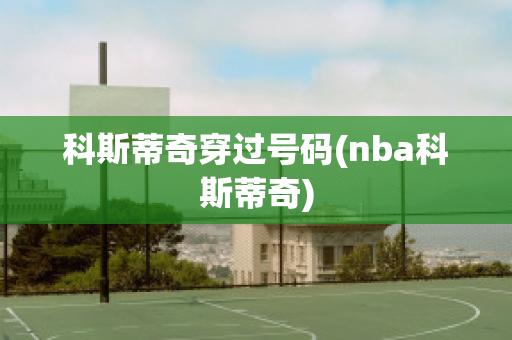 科斯蒂奇穿過號碼(nba科斯蒂奇)