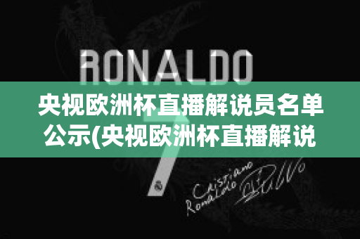 央視歐洲杯直播解說員名單公示(央視歐洲杯直播解說員名單公示表)