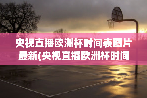 央視直播歐洲杯時(shí)間表圖片最新(央視直播歐洲杯時(shí)間表圖片最新版下載)