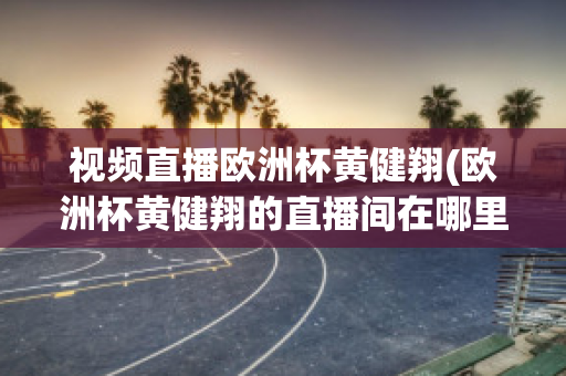 視頻直播歐洲杯黃健翔(歐洲杯黃健翔的直播間在哪里)